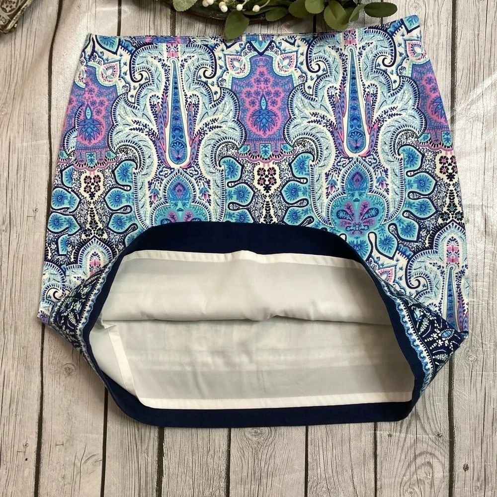 Talbots Paisley Print Skirt
